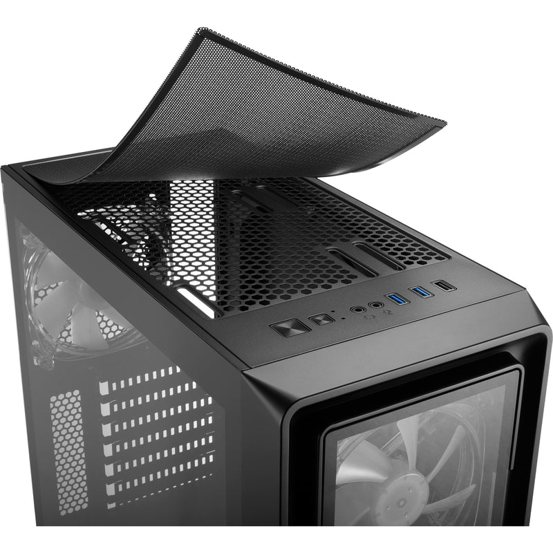 Afbeelding laden in galerijviewer, Sharkoon tk4 rgb midi tower behuizing (zwart | 4x usb-a | rgb | tempered glass)
