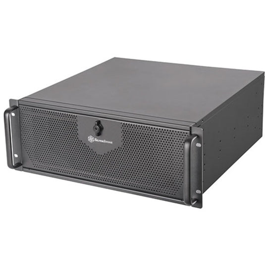 Silverstone rm42-502 rack behuizing (zwart | 2x usb-a 3.2 (5 gbit s) | 1x usb-c 3.2 (5 gbit s) | 2x audio)