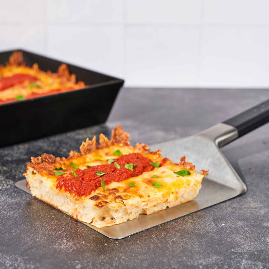 Ooni pan pizza spatel grillbestek (zilver zwart)
