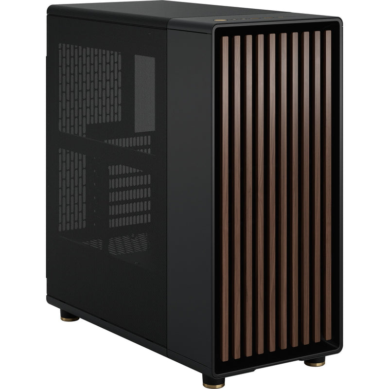 Afbeelding laden in galerijviewer, Fractal design north midi tower behuizing (zwart houtkleur | 2x usb-a | 1x usb-c)
