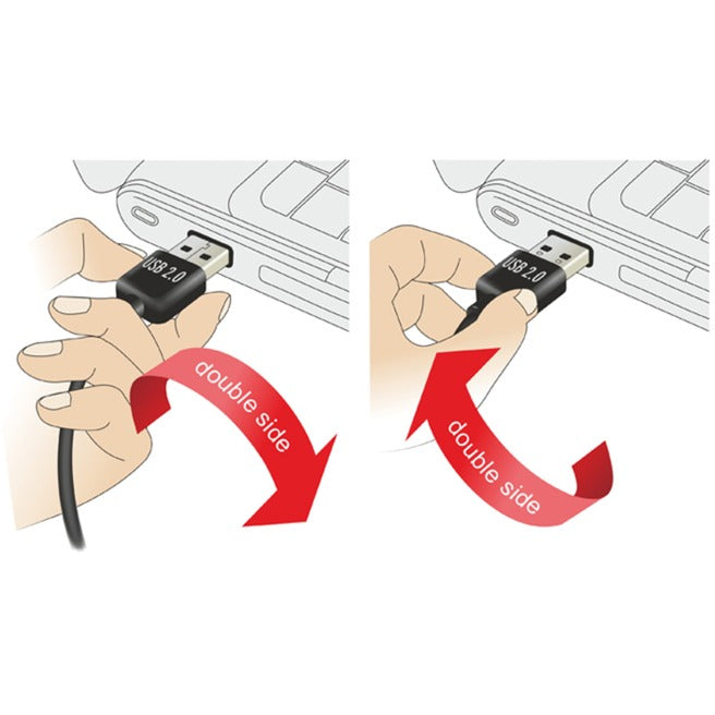 Afbeelding laden in galerijviewer, Delock easy-usb-a 2.0 male > easy-usb micro-usb-b 2.0 male kabel (zwart, 0,5 meter)

