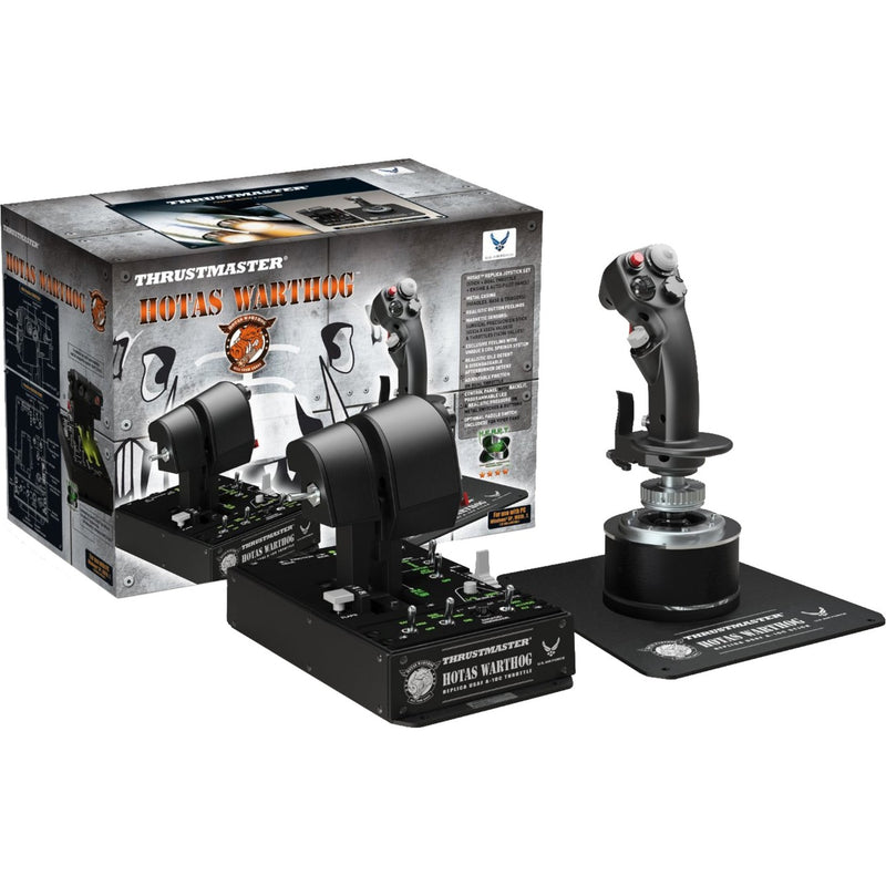 Afbeelding laden in galerijviewer, Thrustmaster hotas warthog joystick en throttle gaming hotas (zwart zilver, pc)
