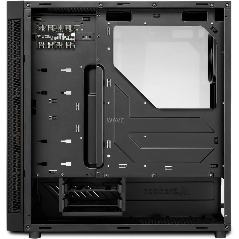 Afbeelding laden in galerijviewer, Sharkoon tg6 rgb midi tower behuizing (zwart | 4x usb-a | rgb | tempered glass)
