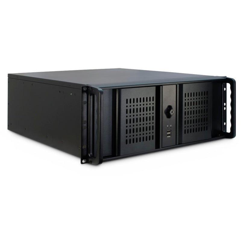 Afbeelding laden in galerijviewer, Inter-tech 4u-4098-s rack behuizing (zwart | 2x usb-a)
