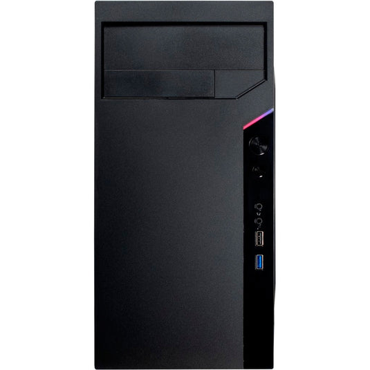 Inter-tech it-6505 reto mini tower behuizing (zwart | 2x usb-a)