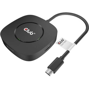 Club 3d usb-c 3.2 hub met displayport 1.4 (zwart)