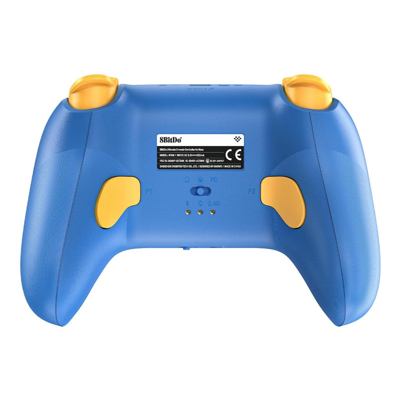Afbeelding laden in galerijviewer, 8bitdo ultimate 3-mode controller for xbox - rare 40th anniversary edition (blauw goud, xbox series x|s, xbox one, pc, bluetooth usb-c 2.4 ghz )
