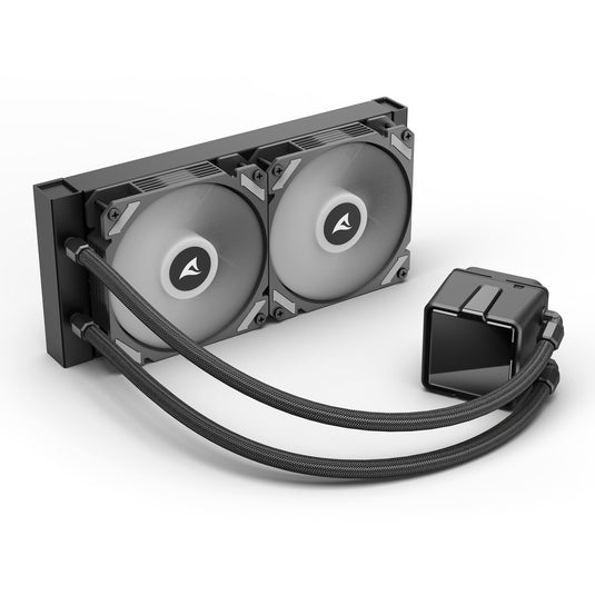 Sharkoon s50 argb waterkoeling (zwart, 4-pins pwm)