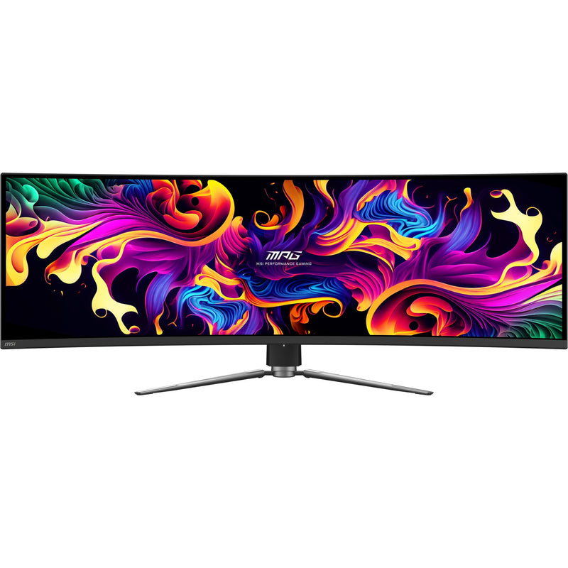 Afbeelding laden in galerijviewer, Msi mpg 491cqp qd-oled 49 curved ultrawide gaming monitor (zwart, 2x hdmi, displayport, 2x usb-a, usb-b, usb-c, 144 hz)
