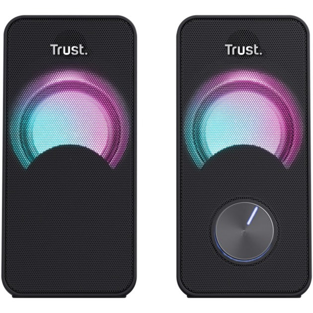 Afbeelding laden in galerijviewer, Trust arys compact 2.0 speakerset met rgb pc-luidspreker (zwart)
