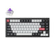 Keychron q1 he-m1 rgb mechanisch toetsenbord (zwart, us lay-out (qwerty), gateron double-rail magnetic nebula, 75%, hot-swappable, rgb leds, osa double-shot pbt keycaps, usb-c | 2.4 ghz | bluetooth, knob)