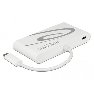 Delock usb-c 3.1 > hdmi + vga + lan + usb adapter (wit, 0,14 meter, 4k 30 hz)