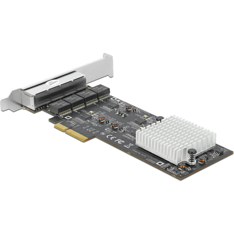 Afbeelding laden in galerijviewer, Delock pci express x4 naar 4 x rj45 2,5 gbe netwerkadapter
