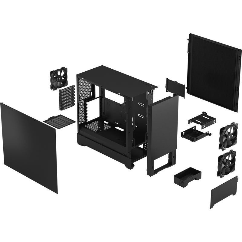 Afbeelding laden in galerijviewer, Fractal design pop silent midi tower behuizing (zwart | 2x usb-a)
