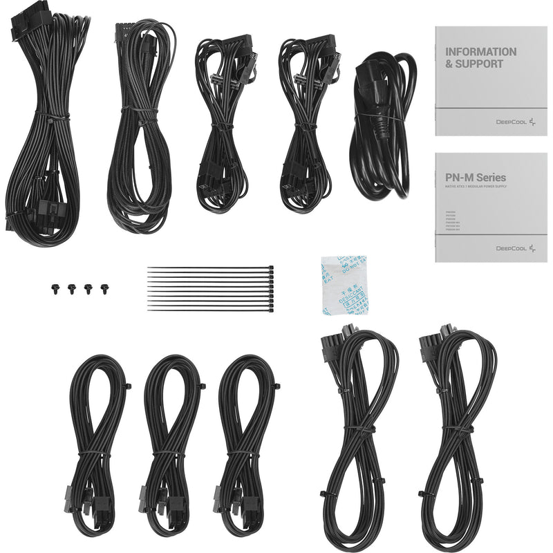 Afbeelding laden in galerijviewer, Deepcool pn750m modulaire 750 watt voeding (zwart, 1x 12v-2x6, 3x pcie)
