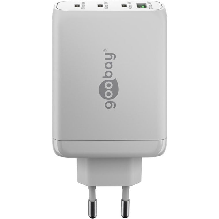 Afbeelding laden in galerijviewer, Goobay 100w gan usb-c pd multiport snellader (wit, 3x usb-c, 1x usb-a)
