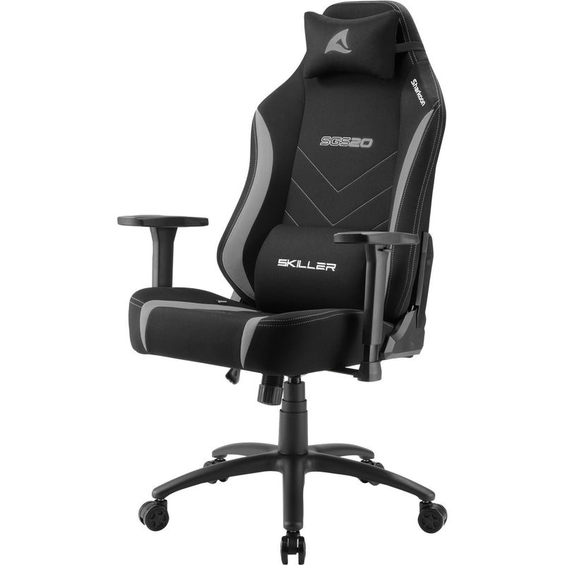Afbeelding laden in galerijviewer, Sharkoon skiller sgs20 fabric gamestoel (zwart grijs)
