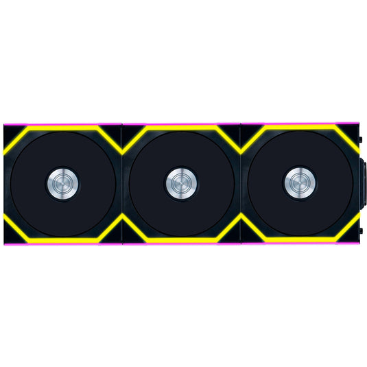Lian li uni fan sl120 wireless rgb case fans (zwart, 3 stuks, 120 x 124.5 x 28 mm, pwm)