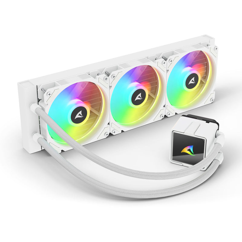 Afbeelding laden in galerijviewer, Sharkoon s60 argb waterkoeling (wit, 4-pin pwm)
