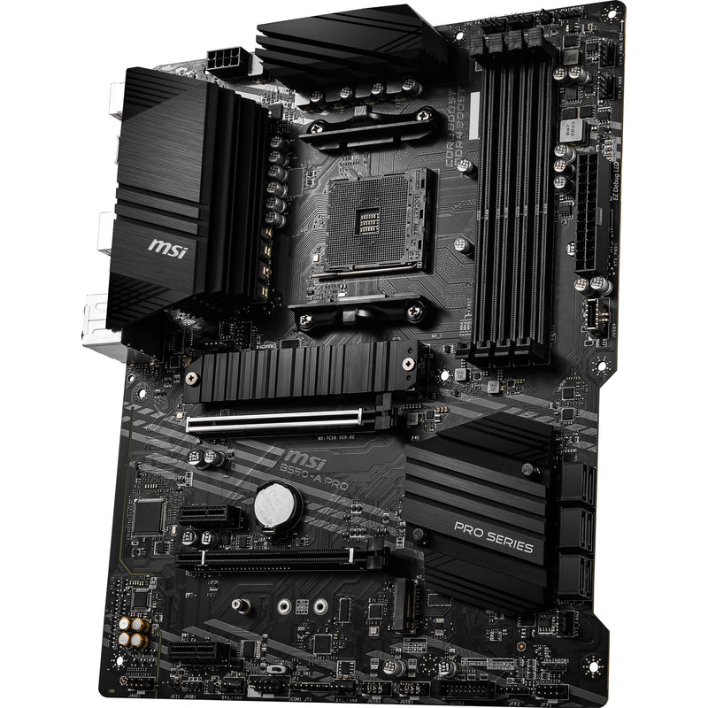 Afbeelding laden in galerijviewer, Msi b550-a pro socket am4 moederbord (zwart, raid, gb-lan, sound, atx)
