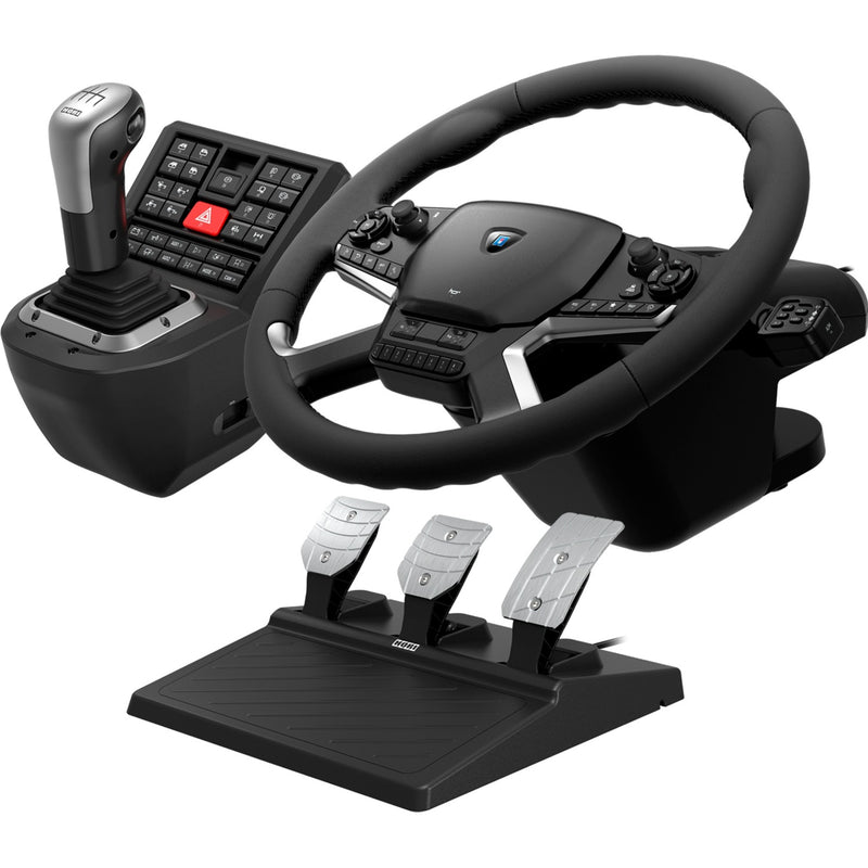 Afbeelding laden in galerijviewer, Hori force feedback truck control system simulatorset (zwart zilver)
