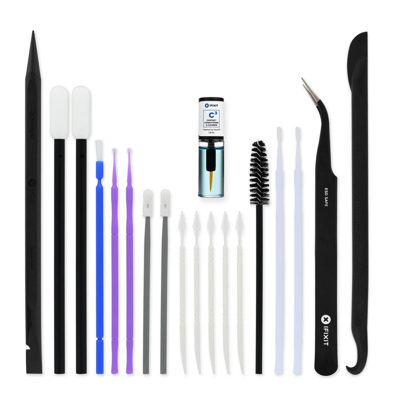 Afbeelding laden in galerijviewer, Ifixit precision cleaning kit gereedschapsset (zwart blauw)
