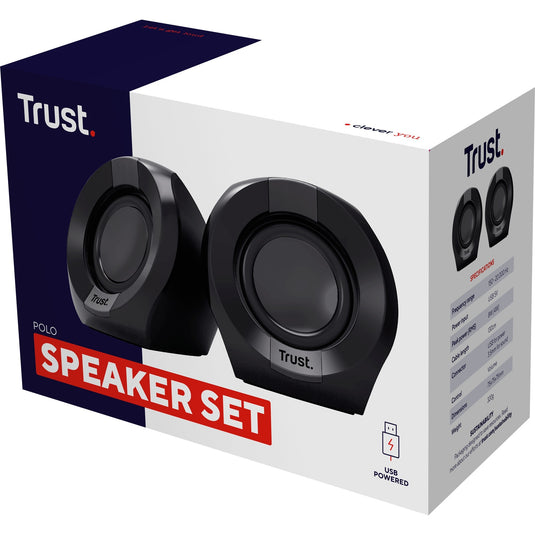 Trust polo 2.0 luidsprekerset pc-luidspreker (zwart)