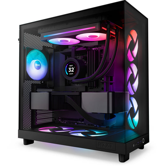 Nzxt f240 rgb core case fans (zwart, 2 stuks, 240 x 120 x 26 mm)