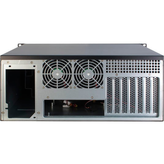 Inter-tech 4u-4098-s rack behuizing (zwart | 2x usb-a)