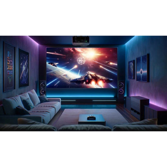 Viewsonic lx700-4ke rgb 4k hdr laser thuisbioscoop projector (zwart, 5200 rgb-laserlumen)