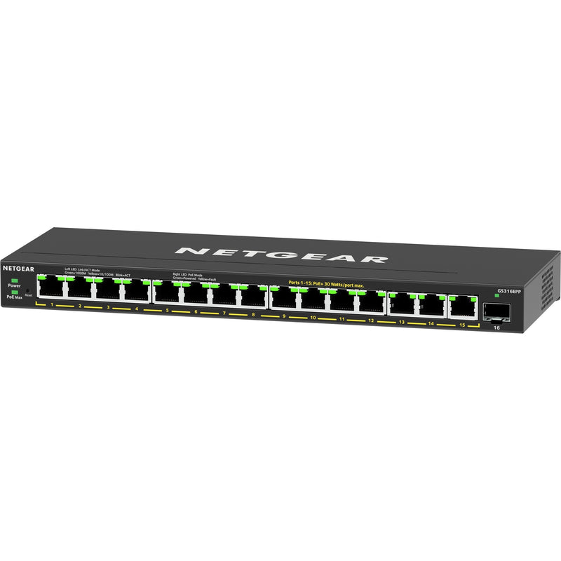 Afbeelding laden in galerijviewer, Netgear gs316epp switch (zwart)

