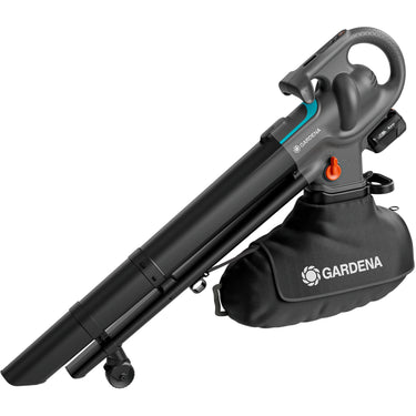 Gardena stofzuiger -blazer powerjet collect bladzuiger bladblazer (grijs zwart, 18v p4a-accu en oplader inbegrepen)