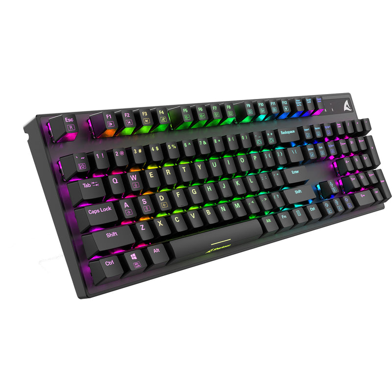 Afbeelding laden in galerijviewer, Sharkoon skiller sgk20 rgb mechanisch gaming toetsenbord (zwart, us lay-out (qwerty), huano brown, 100%, rgb)
