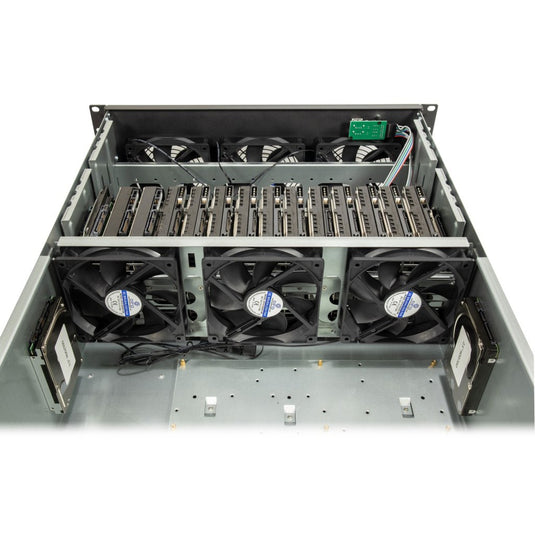 Inter-tech 4f28 mining-rack, server behuizing (zwart | 2x usb-a)