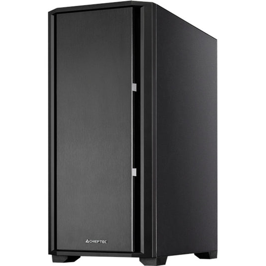 Chieftec pro midi q midi tower behuizing (zwart | 3x usb-a | 1x usb-c)