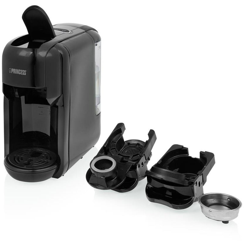 Afbeelding laden in galerijviewer, Princess multi capsule koffiemachine 3-in-1 capsule machine (zwart, nespresso, dolce gusto, e.s.e.)
