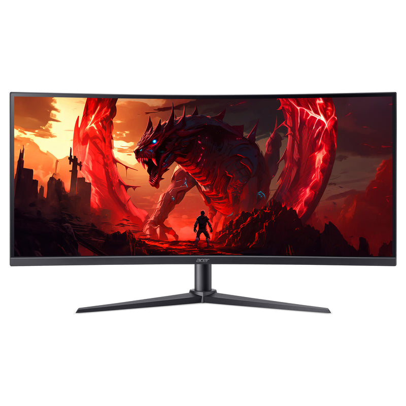 Afbeelding laden in galerijviewer, Acer nitro xz340cur x2 34 curved ultrawide gaming monitor (zwart, 2x hdmi, 2x displayport, audio, amd freesync, 200 hz)
