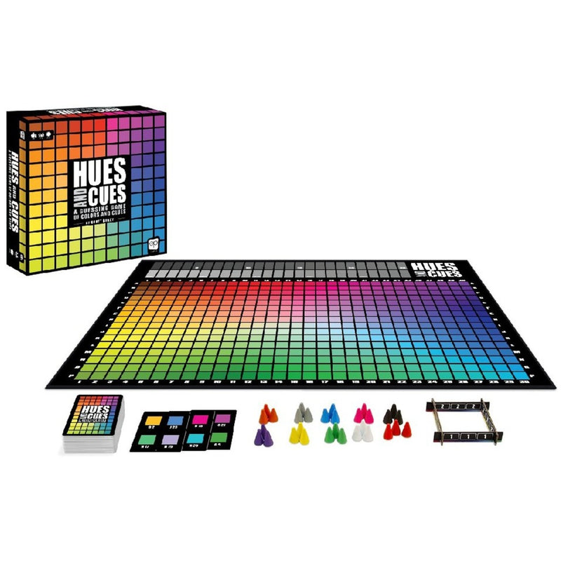 Afbeelding laden in galerijviewer, Usaopoly - hues and cues bordspel - familiespel - party spel - vanaf 8 jaar - voor 3 tot 10 spelers - engelstalige spelregels
