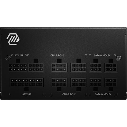 Msi mag a650gl pcie5 modulaire 650 watt voeding (zwart, 4x pcie)