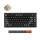 Keychron v1 ultra 8k wireless custom mechanical keyboard (zwart, us lay-out (qwerty), silk pom banana, 75%, rgb, hot swap, 2.4 ghz | bluetooth 5.3 | usb-c)