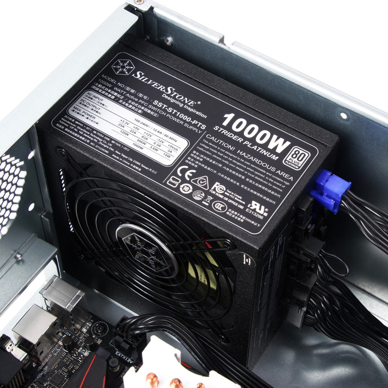Afbeelding laden in galerijviewer, Silverstone rm41-h08 rack behuizing (zwart | 2x usb-a 3.2 (5 gbit s))
