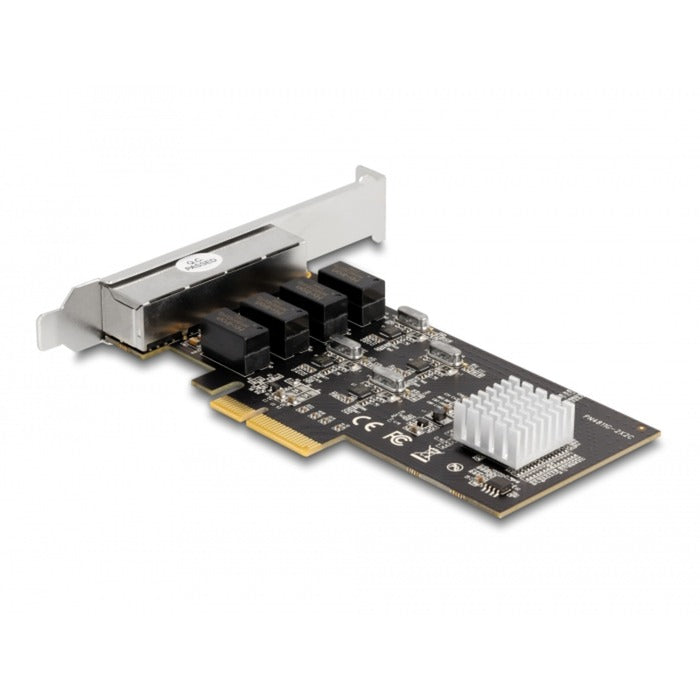 Afbeelding laden in galerijviewer, Delock pci express x4 card 4 x rj45 gigabit lan netwerkadapter
