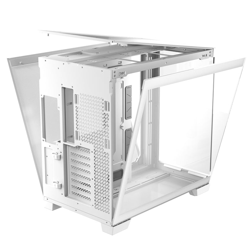 Afbeelding laden in galerijviewer, Antec c8 aluminum midi tower behuizing (wit zilver | 2x usb-a | 1x usb-c | tempered glass)
