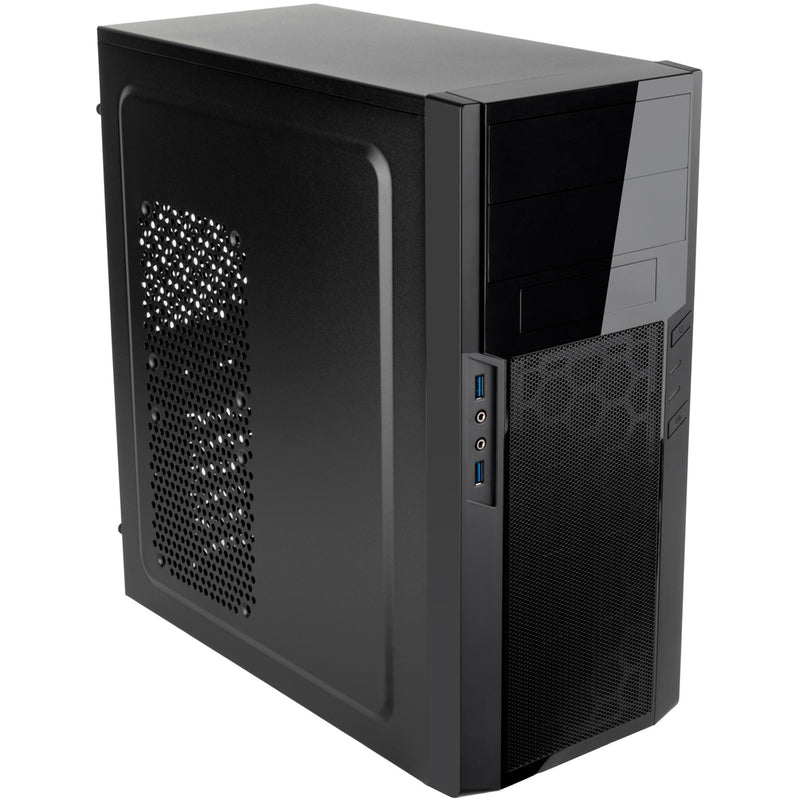 Afbeelding laden in galerijviewer, Silverstone sst-ps13b midi tower behuizing (zwart | 2x usb-a)
