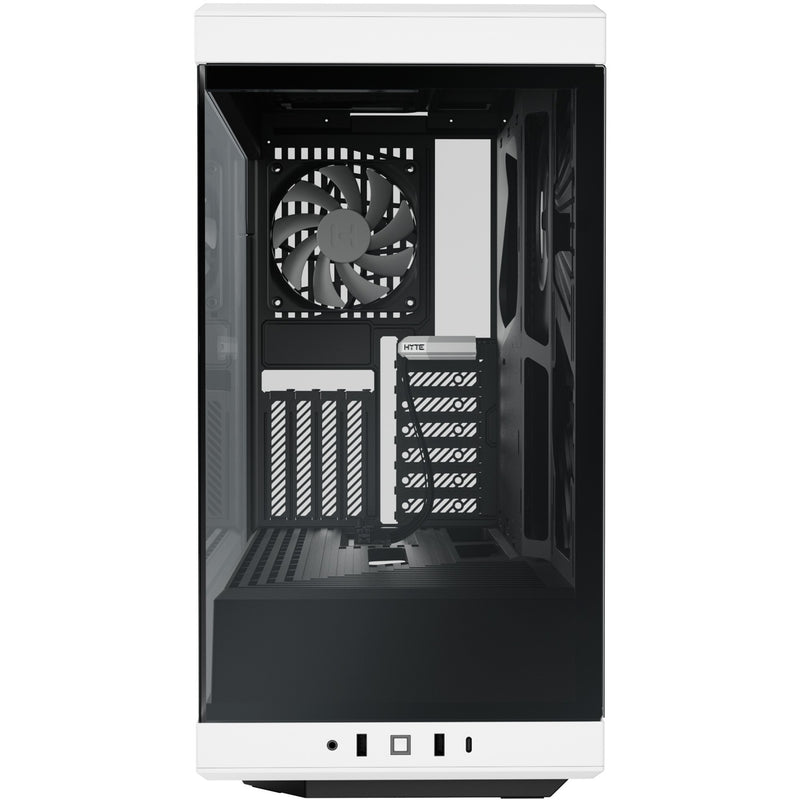 Afbeelding laden in galerijviewer, Hyte y40 midi tower behuizing (wit zwart | 2x usb-a | 1x usb-c | tempered glass)
