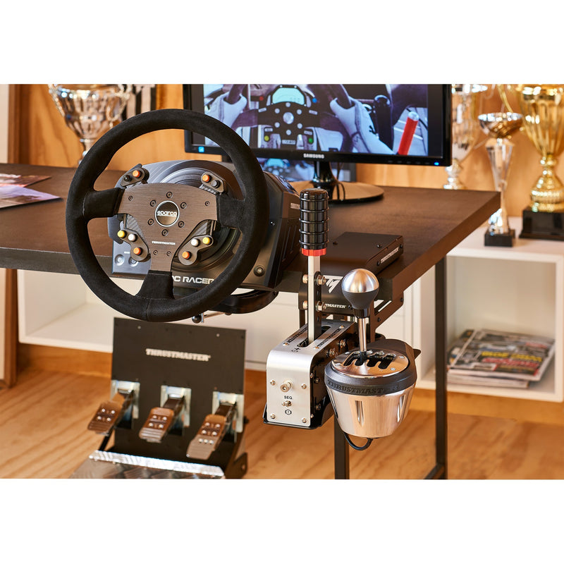 Afbeelding laden in galerijviewer, Thrustmaster tm racing clamp houder (zwart, voor tss handbrake th8a shifter)
