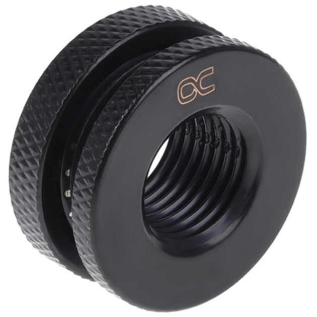 Afbeelding laden in galerijviewer, Alphacool hf tussenschotaansluiting g1 4 verbinding (zwart)
