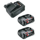 Gardena startkit p4a qc al18v 44 + 2x 2,5ah, 2 accu's en oplader