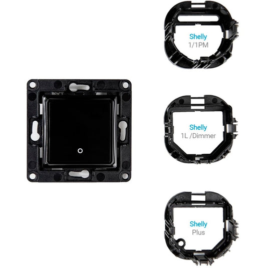 Shelly wall switch 1 knop (zwart)