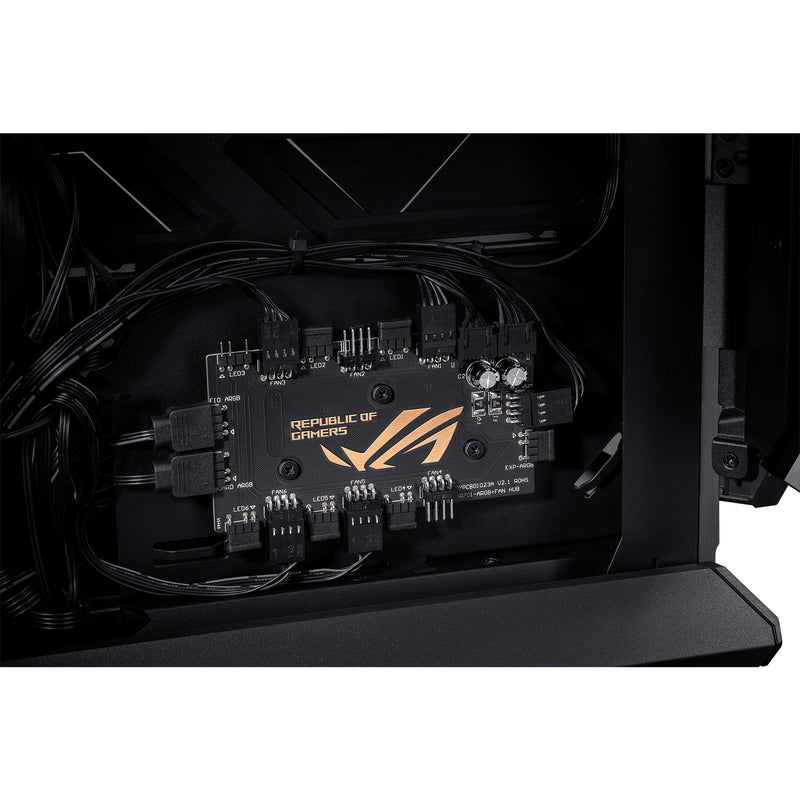Afbeelding laden in galerijviewer, Asus rog hyperion gr701 big tower behuizing (zwart | 4x usb-a | 2x usb-c | rgb | tempered glass)
